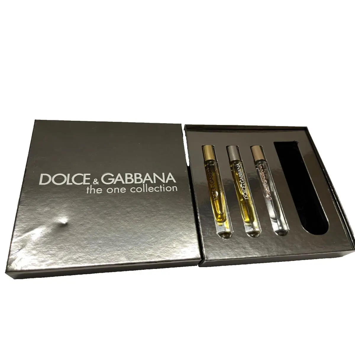 Dolce Gabbana DG The One Collection 3 Roller Balls Gift Set For Women Low Fuel AS IS