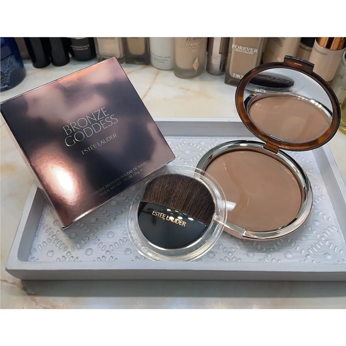 Estēe Lauder ‘03 Medium Deep’ Bronze Goddess Powder Bronzer Full Size