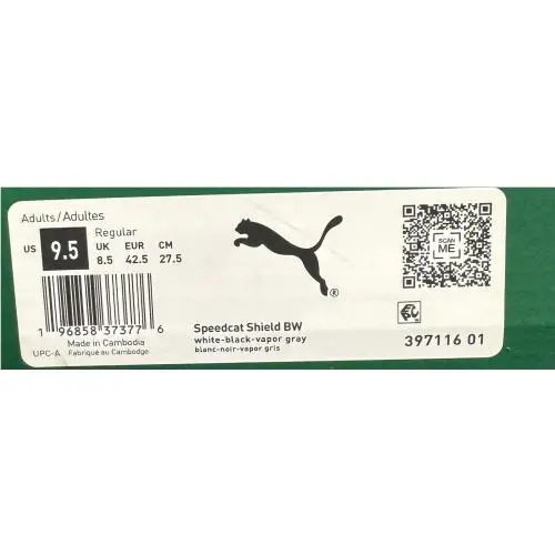 Puma shoes - Speedcat Shield BW - Speedcat Shield - White 6
