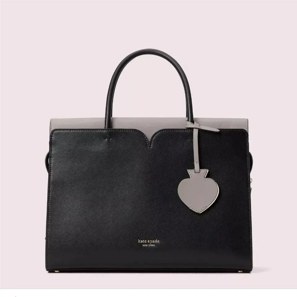 Spencer Satchel Plaid White Black Tan Red Purse Bag Two Tone U Choose  Spencer Satchel Purse 2 tone Black Grey by Kate Spade