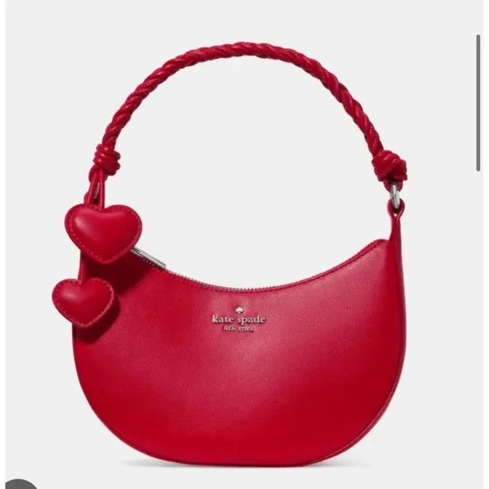Nova Braided Strap Shoulder Bag Crossbody Red by Kate Spade