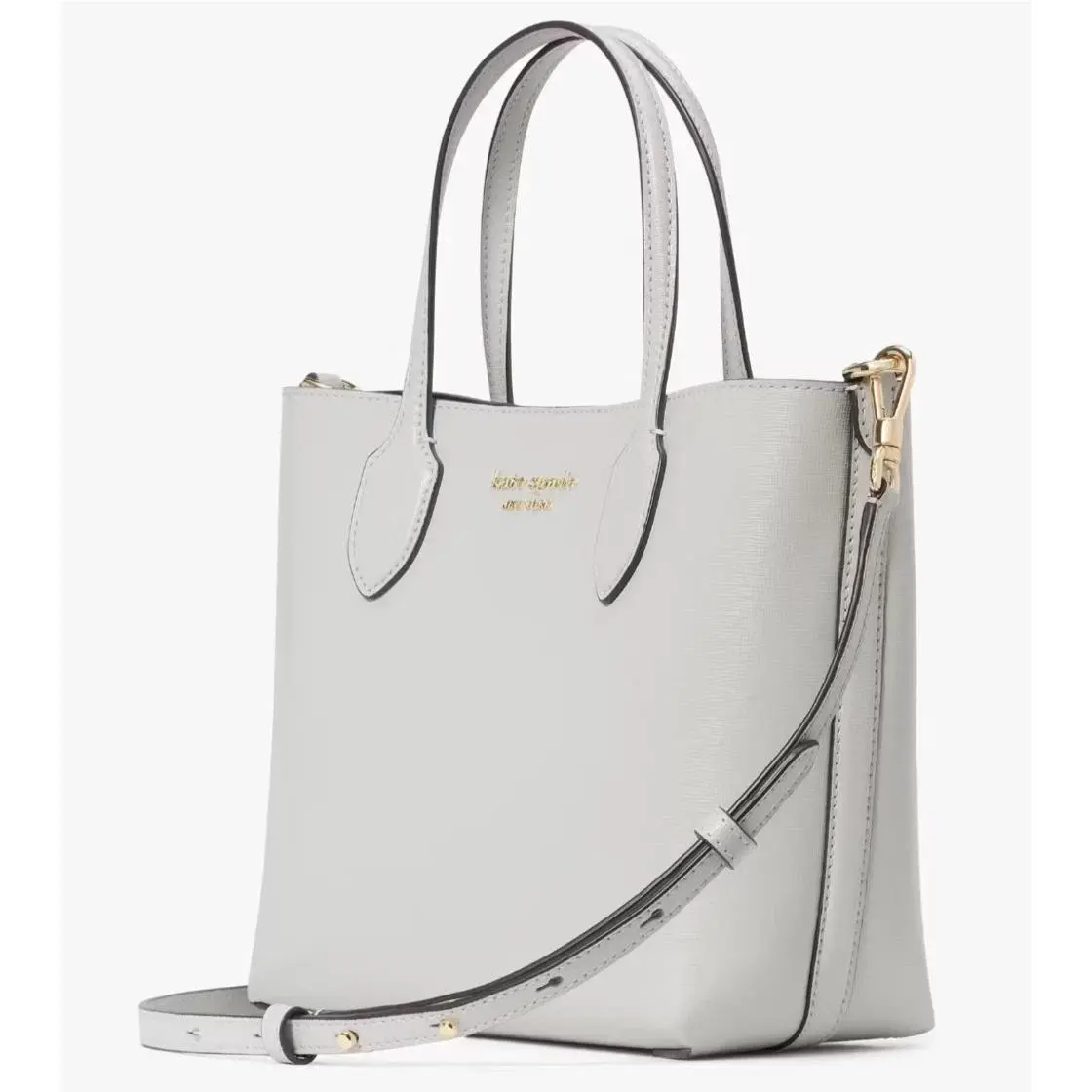 Kate Spade Bleecker Gray Medium Crossbody Tote Bag Space Dot KI470 Purse