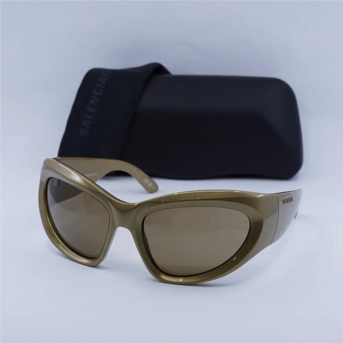 Balenciaga BB0228S 004 Gold/brown Gold Mirror 64-20-120 Sunglasses