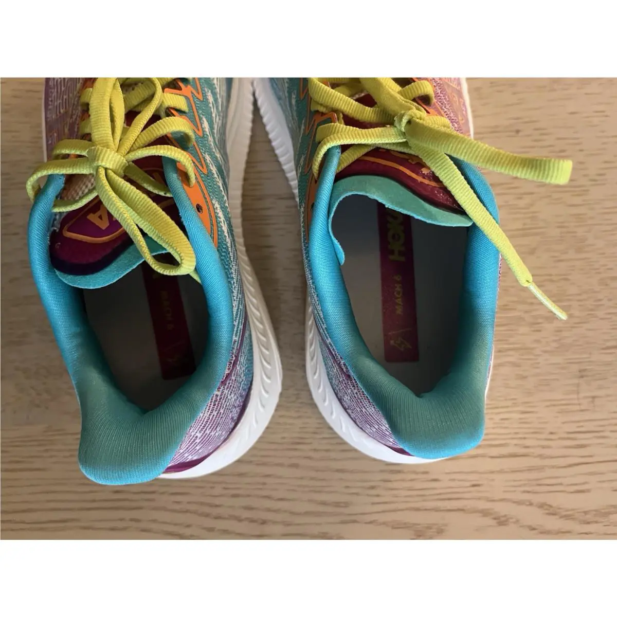 Hoka shoes - Hoka One One Mach - One One Mach - purple, orange, and teal (UPC: 197634456324) 5