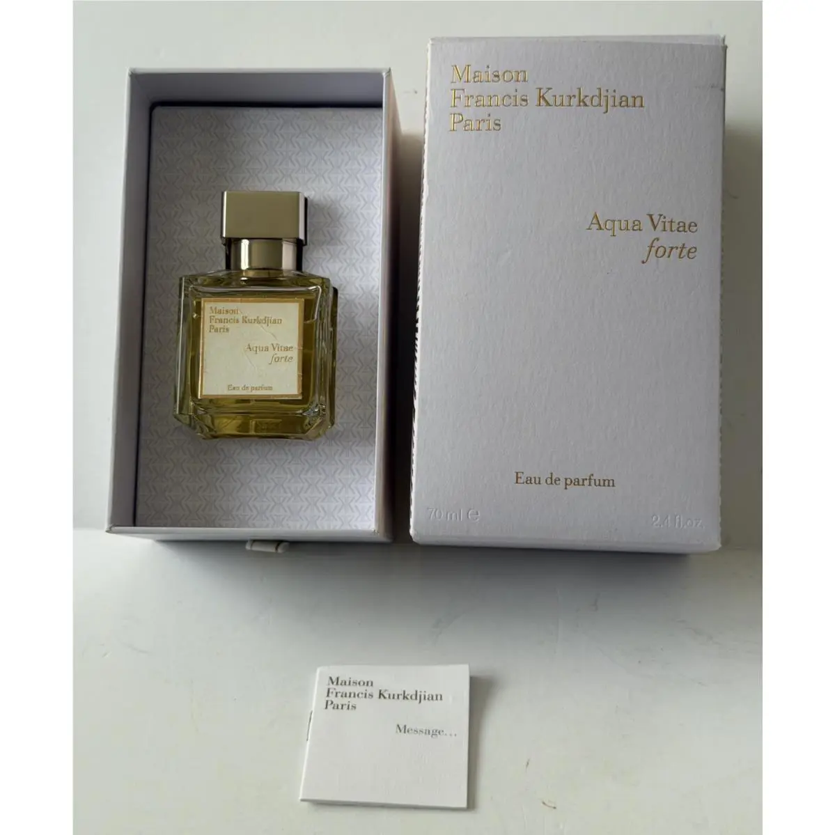 Maison Francis Kurkdjian Aqua Vitae Forte 2.4oz Eau De Parfum Rare