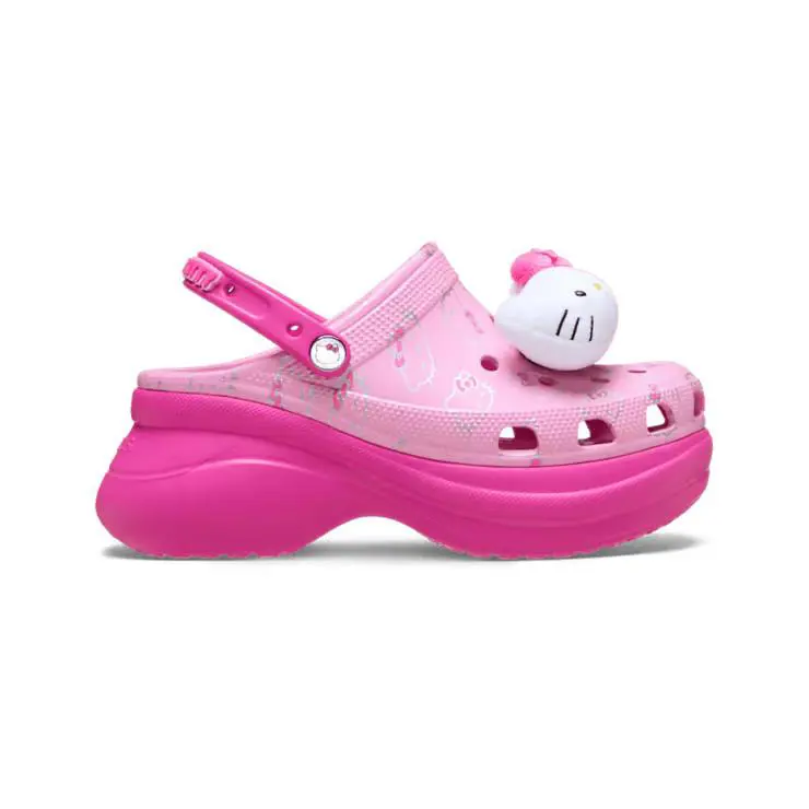 Crocs Classic Bae Clog Hello Kitty Womens 211199-90H Sz 9 - Pink