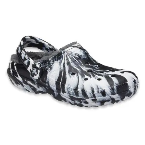 Crocs Classic Lined Clog Slip-on Sandal Unisex Men 5/7 Women Shoes Zebra/b - zebra -U25- 207180-103