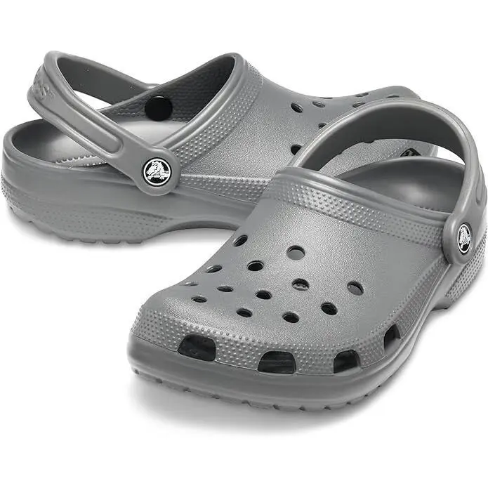 Crocs Classic Clog Casual Slipon Sleeper Slide Unisex 7/9 Shoes Slate Grey/ - Slate Grey -U20 - 10001-0DA