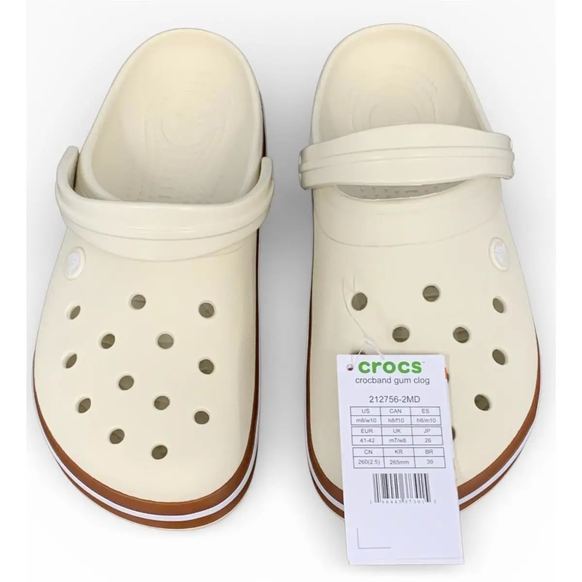 Crocs shoes - Crocs Crocband - Crocband - 212756-2MD - White (UPC: 198445373015) 7