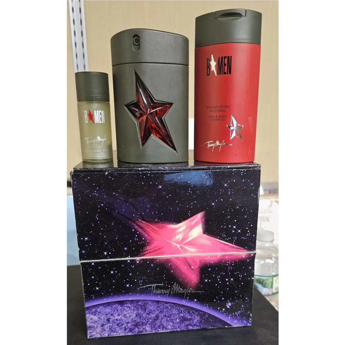 B Men BY Thierry  Gift Set 1.7/1.6 OZ Edt Spray For Men IN Damage Box by Mugler
