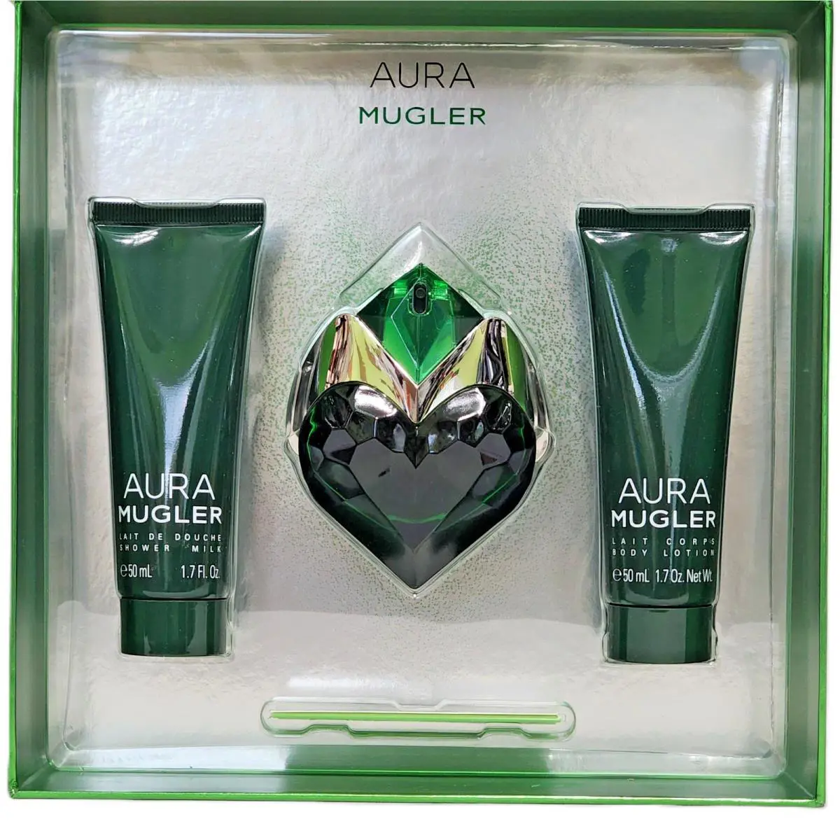 Aura  by Thierry  1 Oz. Edp Spray 3 Pc Set Rare Hard to Find by Mugler