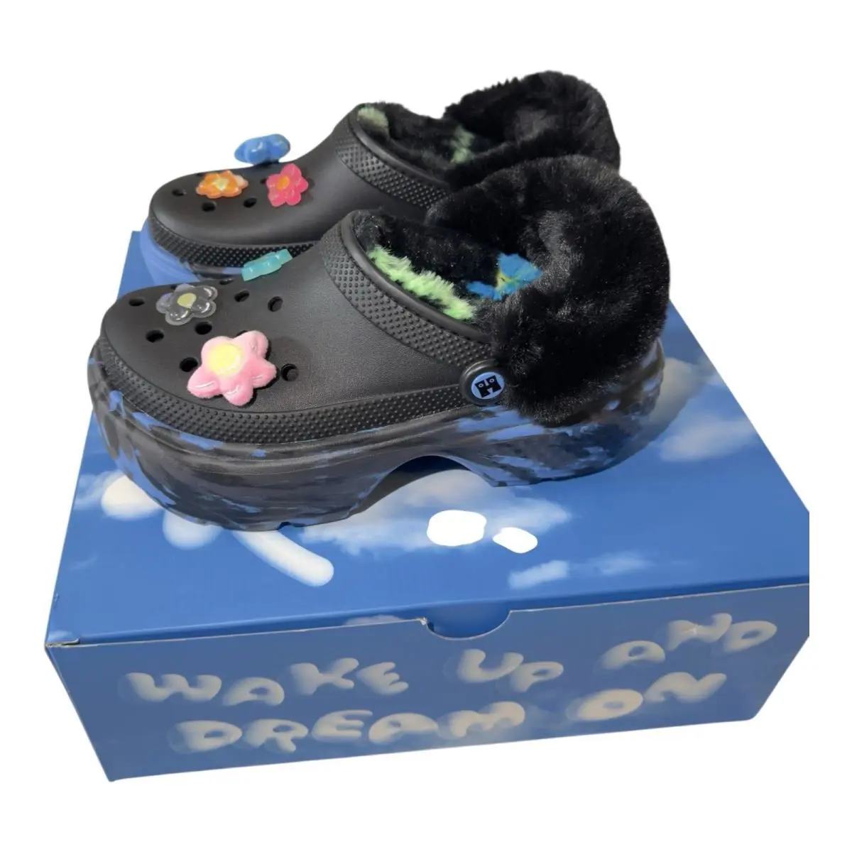 Crocs shoes - Flowers - Flowers - Black 2