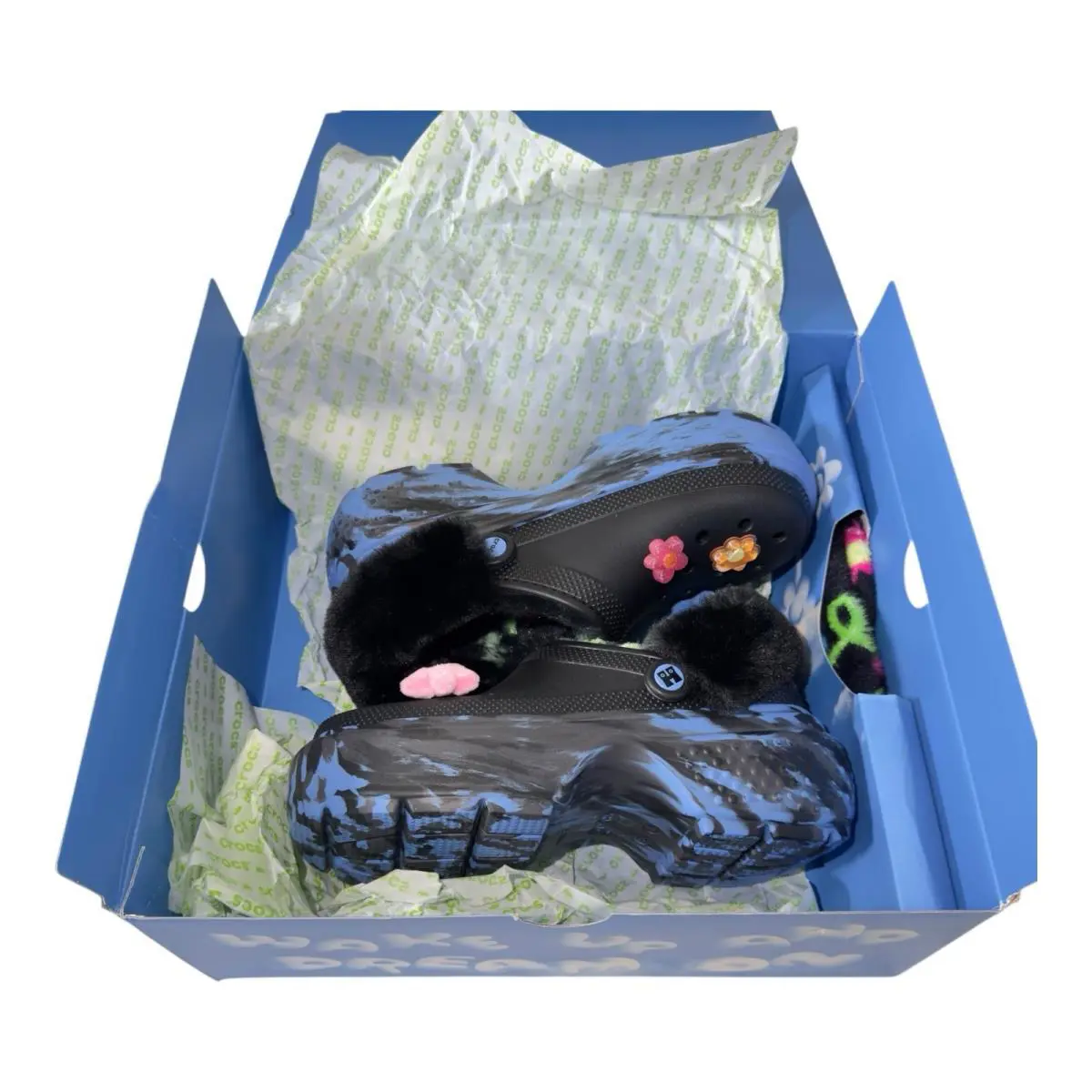 Crocs shoes - Flowers - Flowers - Black 3