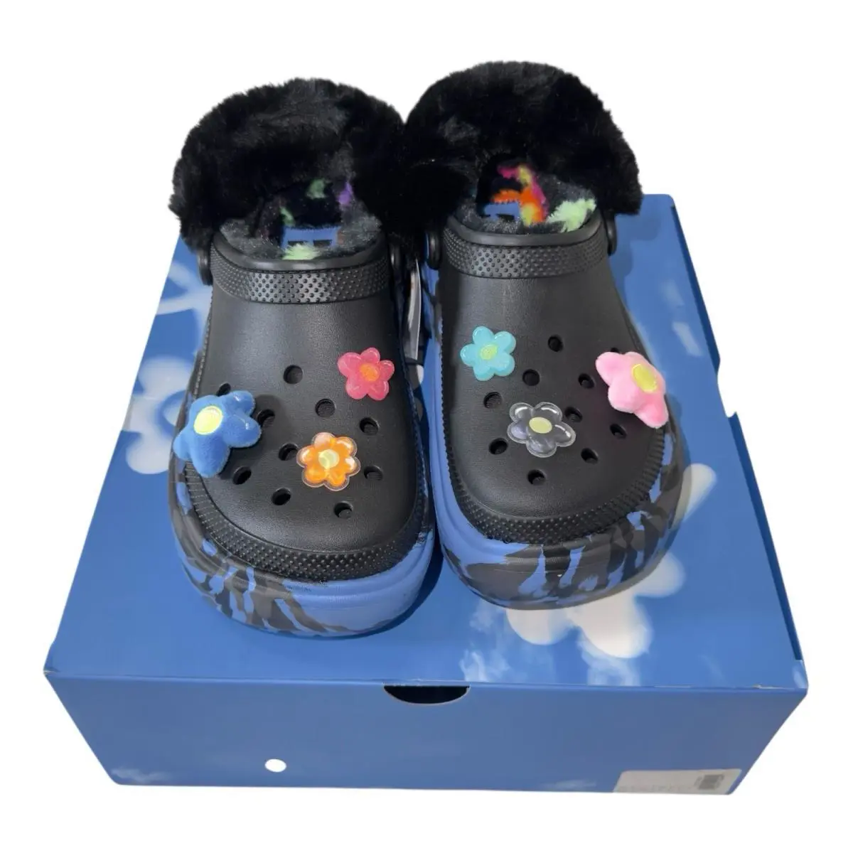 Crocs shoes - Flowers - Flowers - Black 4