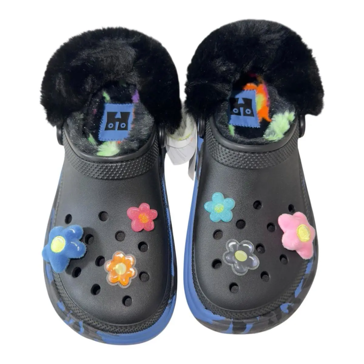 Crocs shoes - Flowers - Flowers - Black 6