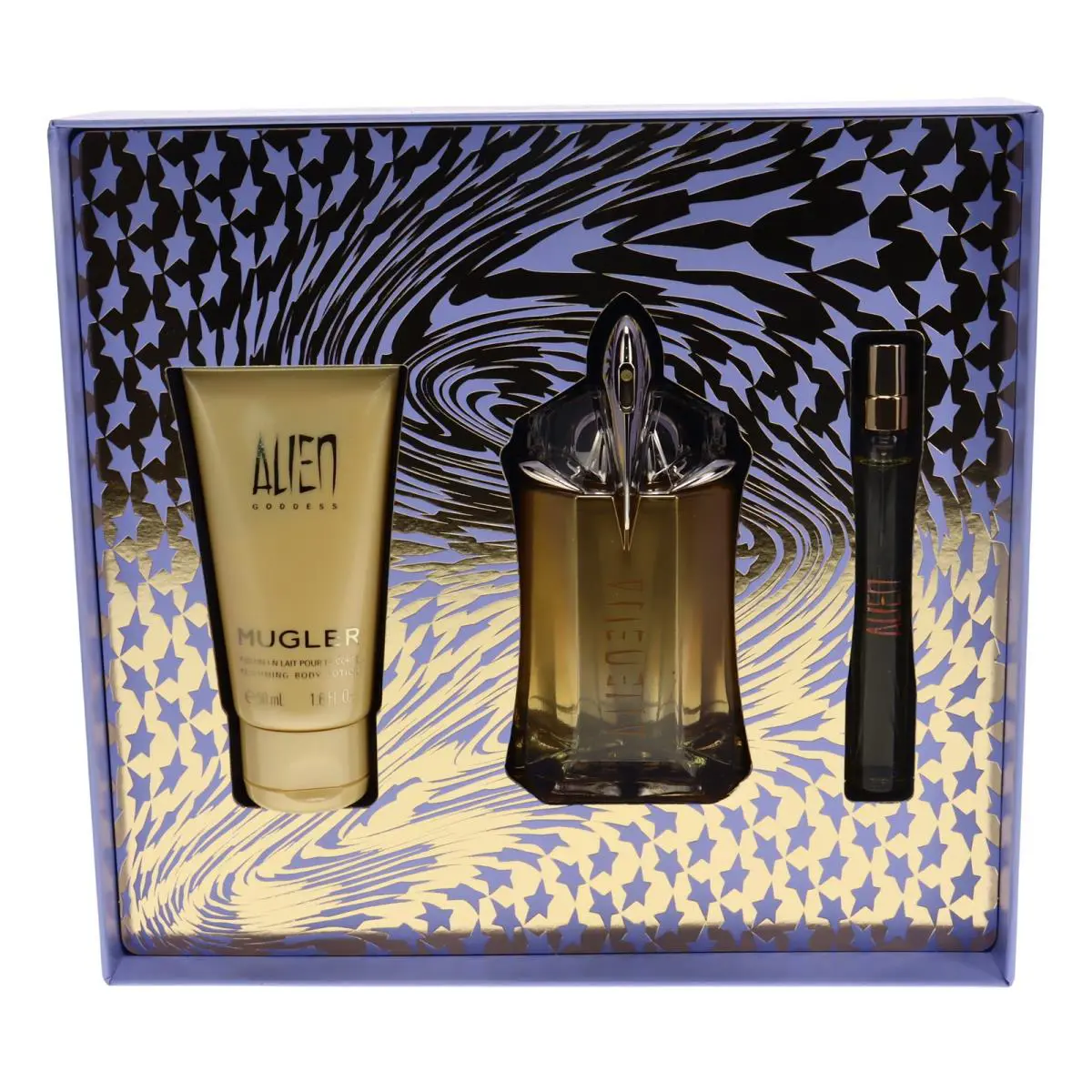 Alien Goddess 3pc Gift Set For Women60ml Edp + 10ml Edp + 50ml Lotion by Mugler