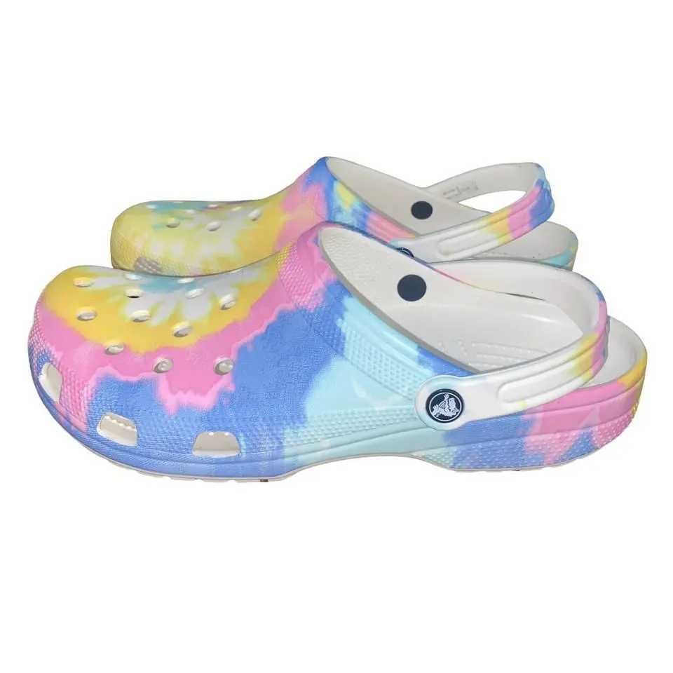 Crocs shoes - Crocs Tie Dye Graphic Clog - Beach Pastel/Multi-Color -U20 - 205453-94S 0
