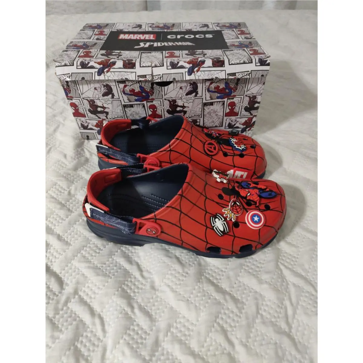 Crocs shoes - Crocs Classic Clog - Classic Clog - 211408-90H - Red/Blue/Black 6