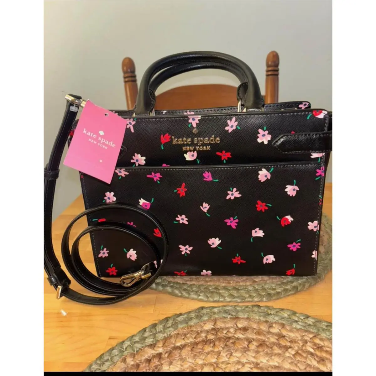 Kate Spade New York Staci Ditsy Buds Medium Satchell
