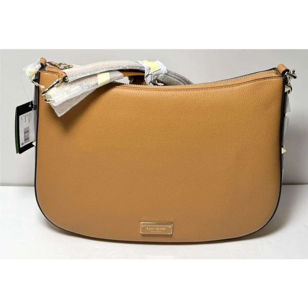 Kate Spade New York Liv Large Hobo Leather Shoulder Bag Biscotti KL677