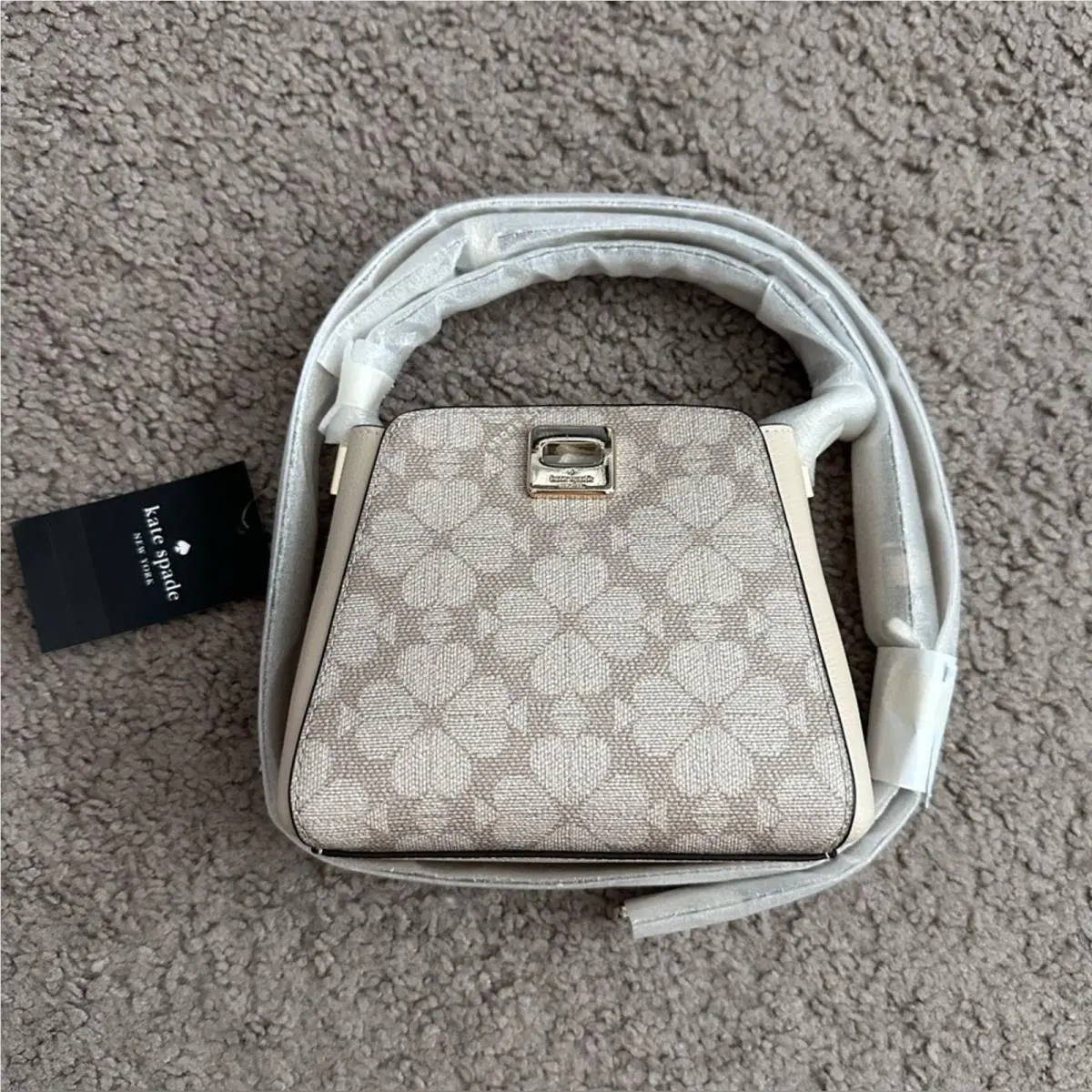 Kate Spade Spade Flower Pvc Mini Top Handle Crossbody