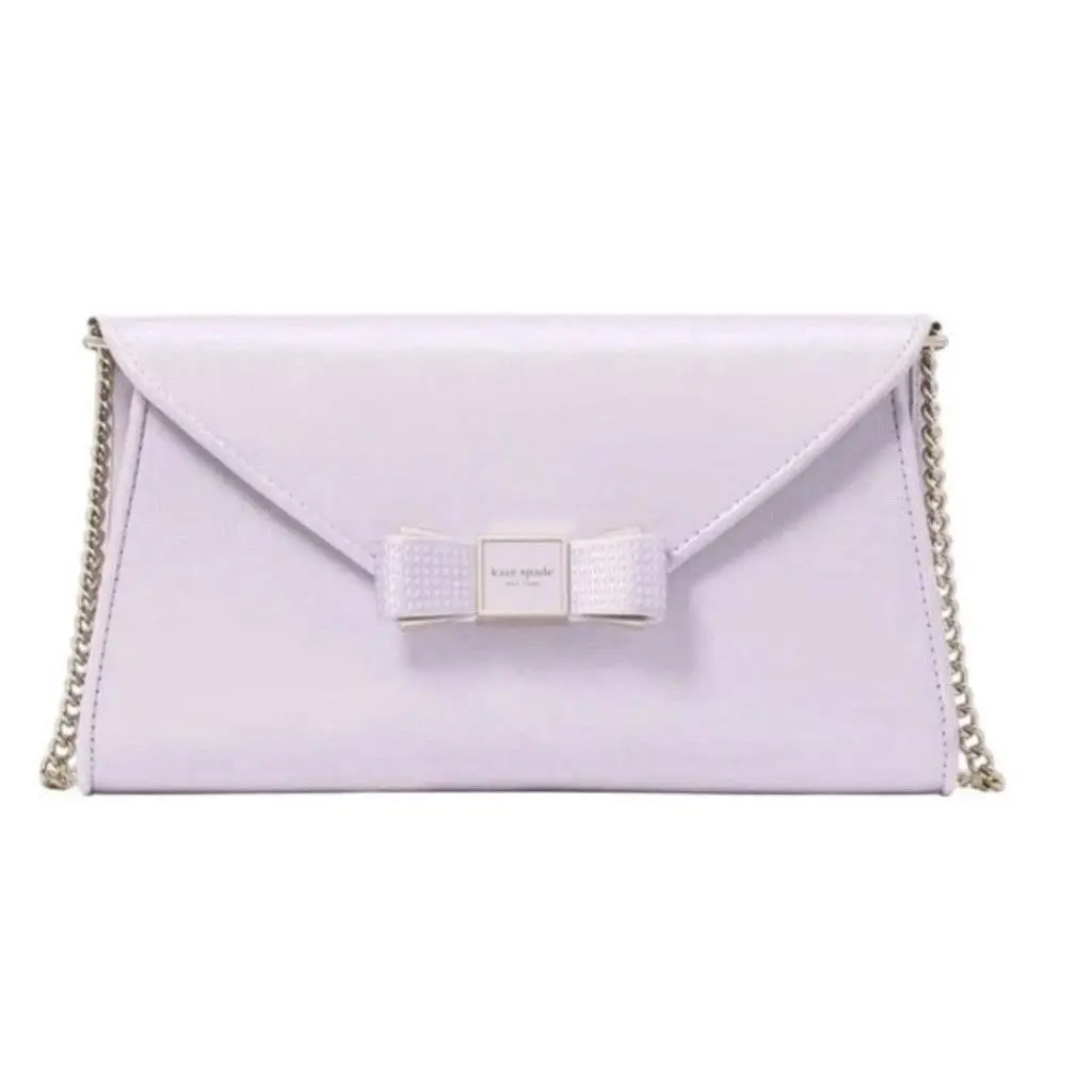 Kate Spade York Morgan Bow Envelope Flap Crossbody Bag in Violet Spritz