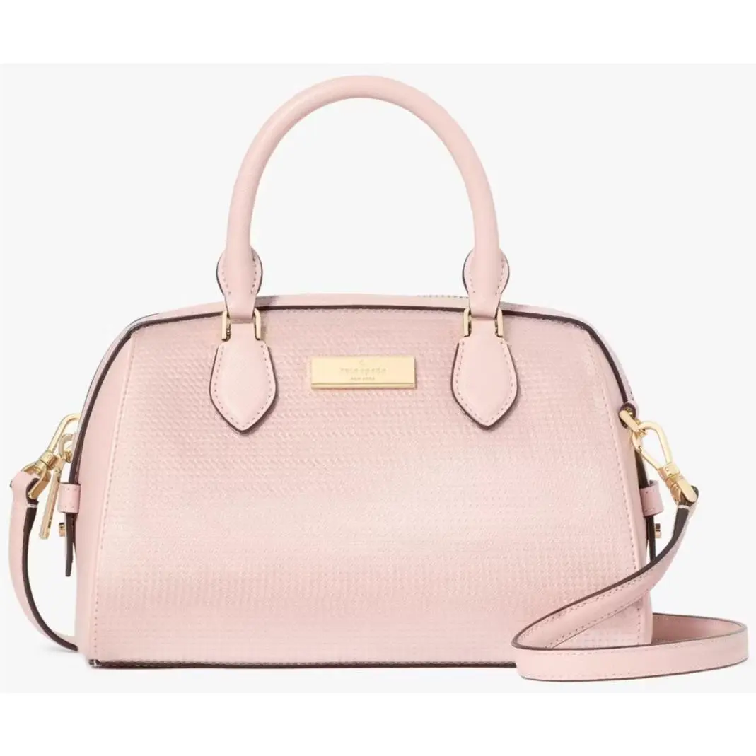 Kate Spade Madison Pink Satin Sequin Small Dolly Duffle Bag KK232 Purse