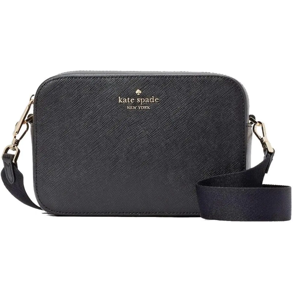 New Kate Spade Madison Mini Camera Bag Saffiano Leather Black