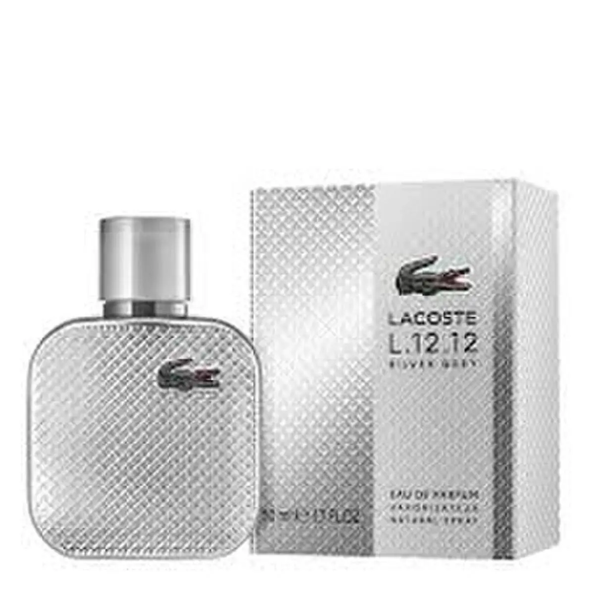 Lacoste L.12.12 Silver Grey Eau de Parfum 3.4 oz -100 ml Spray Men Sealed