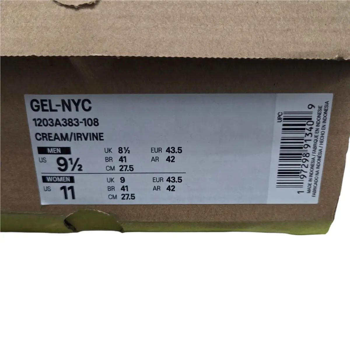 Asics shoes - ASICS Gel NYC - Gel NYC - 1203A383-108 - Beige (UPC: 197298913409) 7
