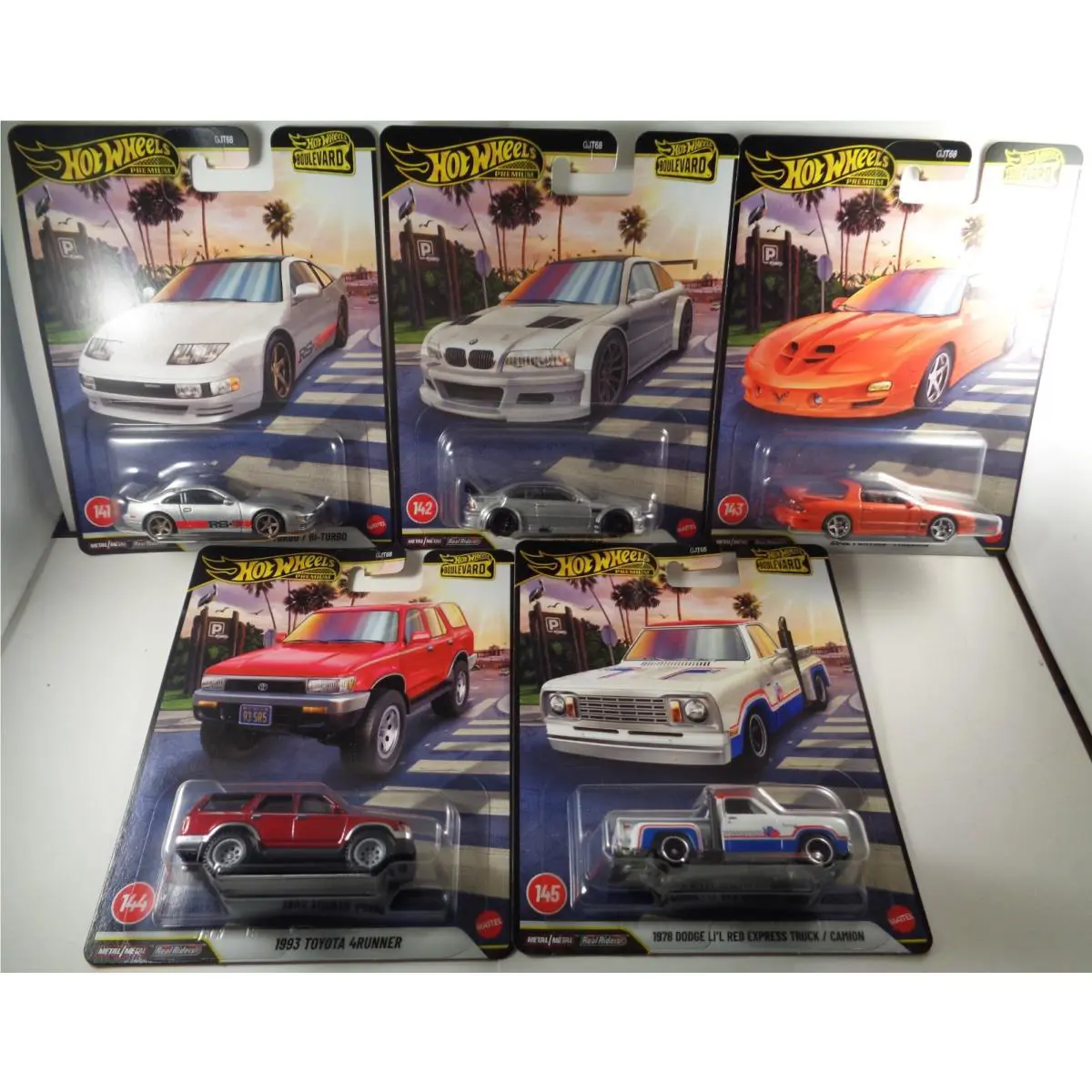 Hot Wheels Premium Boulevard 2026 Mix F Set OF Five Cars 141 TO 145 IN Hand
