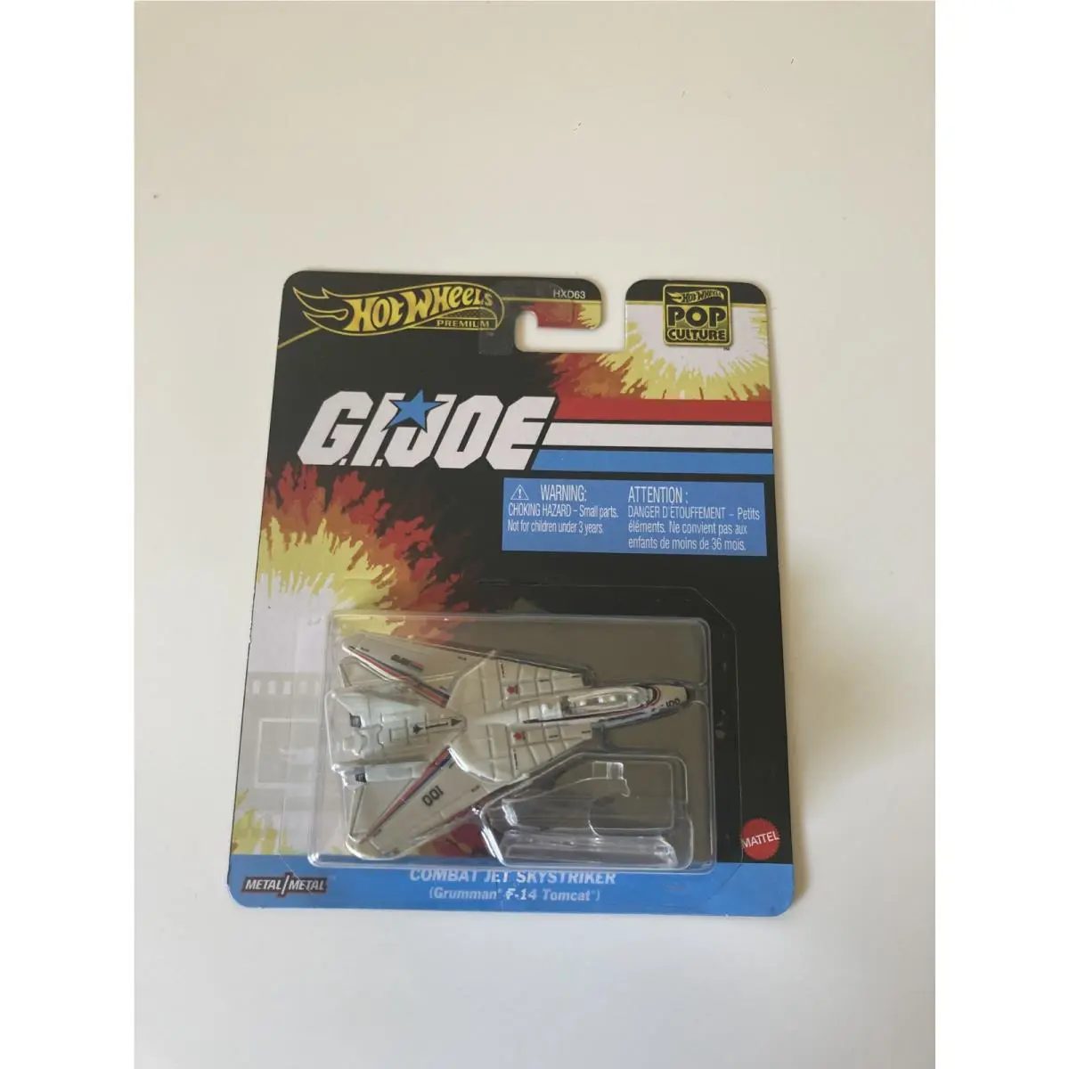 Hot Wheels Pop Culture GI Joe Combat Jet Skystriker Grumman F-14 Tomcat Mosc