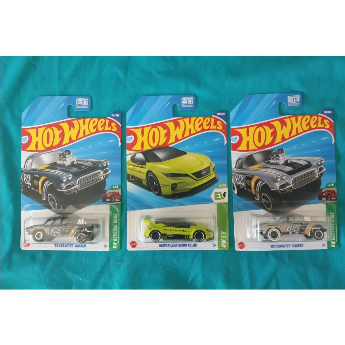 HW 2025 `62 Corvette Gasser Super Treasure Hunt with Nissan Leaf TH Mainline