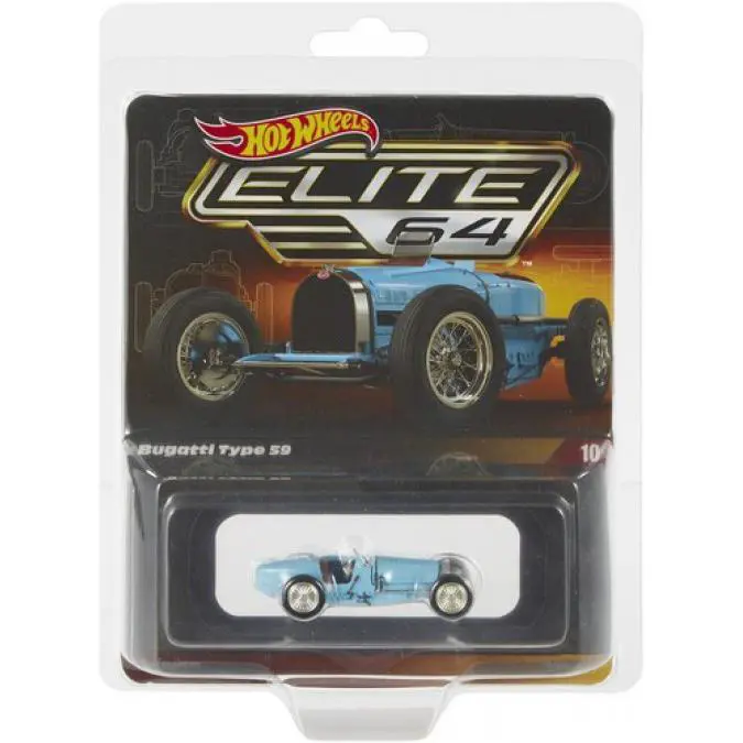 Hot Wheels Elite 64 Bugatti Type 59 Die Cast Car
