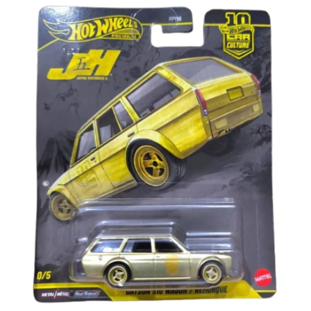 Hot Wheels Premium Japan Historics 5 Gold Datsun 510 0/5 Chase JKF14