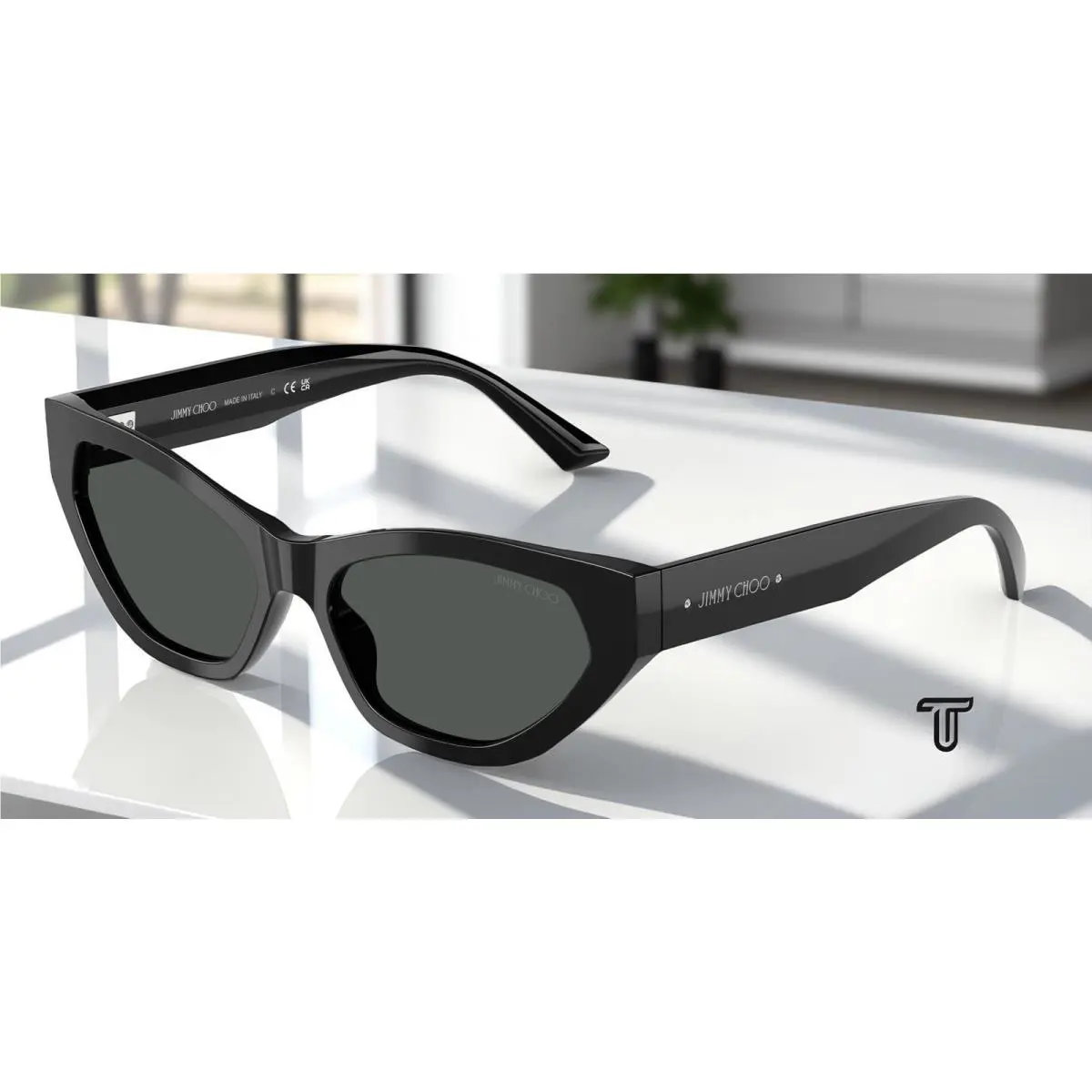 Jimmy Choo JC5022B 500087 Black Dark Grey 55 mm Women`s Sunglasses