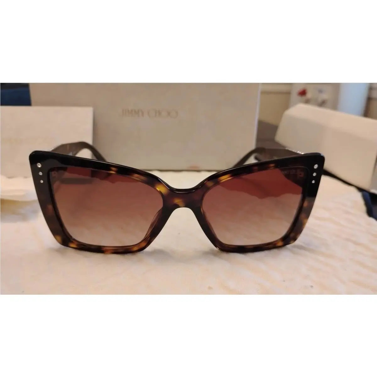 Jimmy Choo JC5001B 500213 Havana Gradient Brown 54 mm Women`s Sunglasses