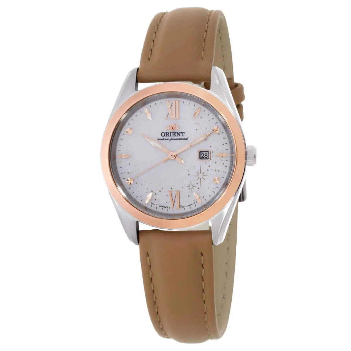 Orient Contemporary Solar-powered White Dial Watch RA-WG0604S10B - Dial: White, Bezel: Silver-tone