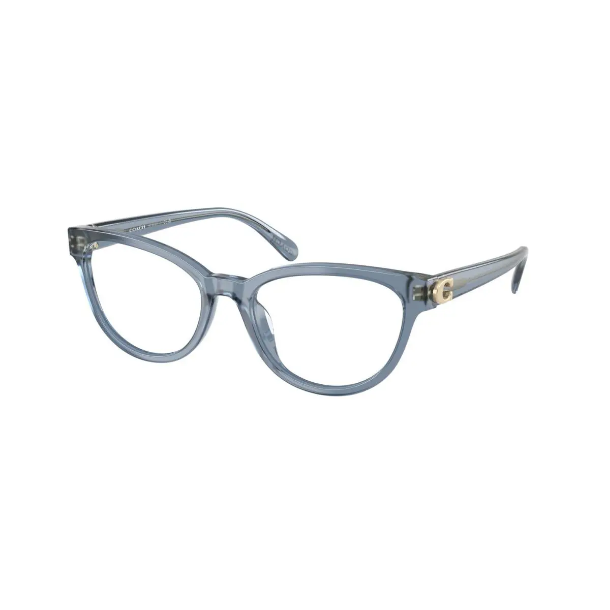 Coach HC6258U 5259 Milky Denim Demo Lens 53 mm Women`s Eyeglasses