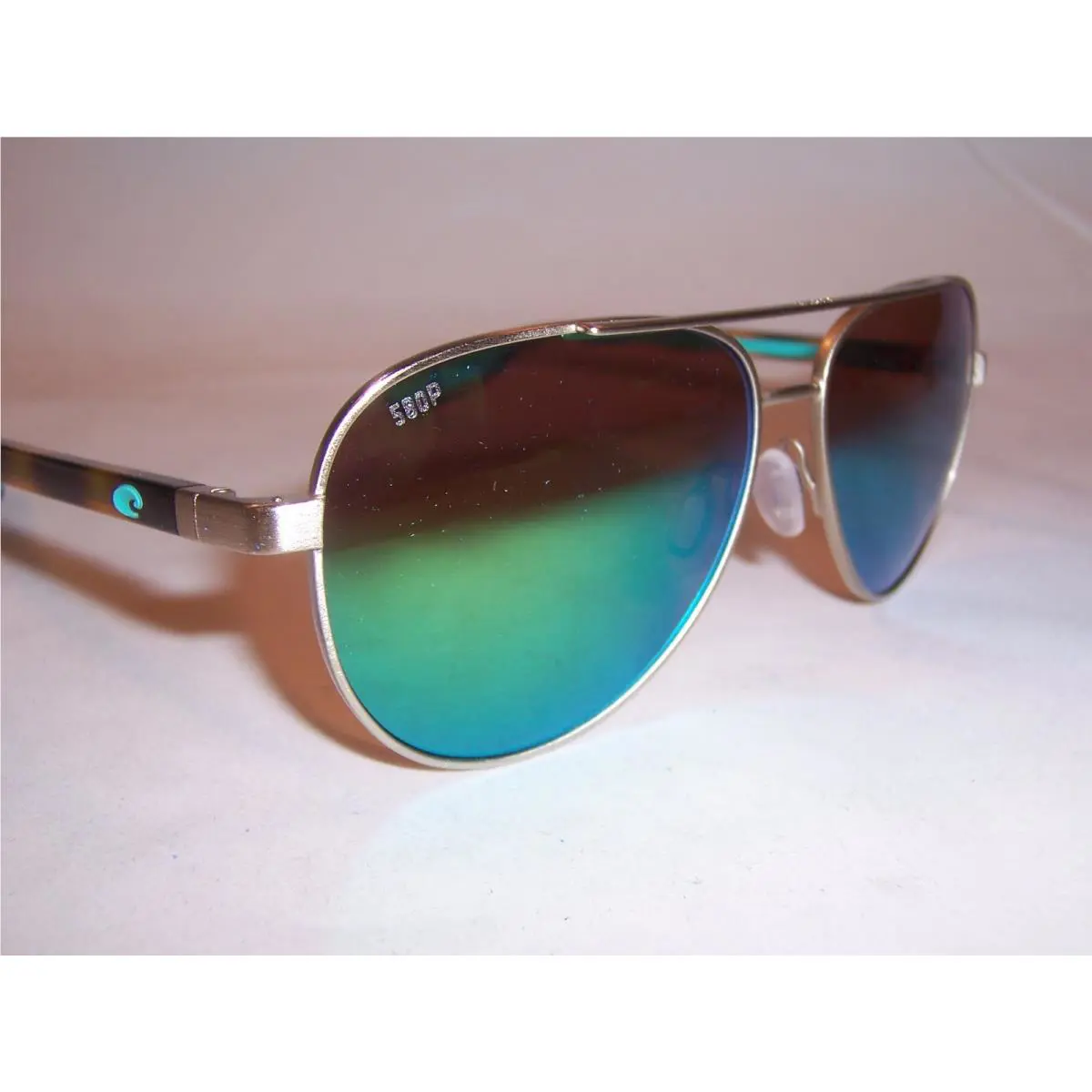 Costa Del Mar Sunglasses Peli 4002 Gold/green Mirror 580P Polarized