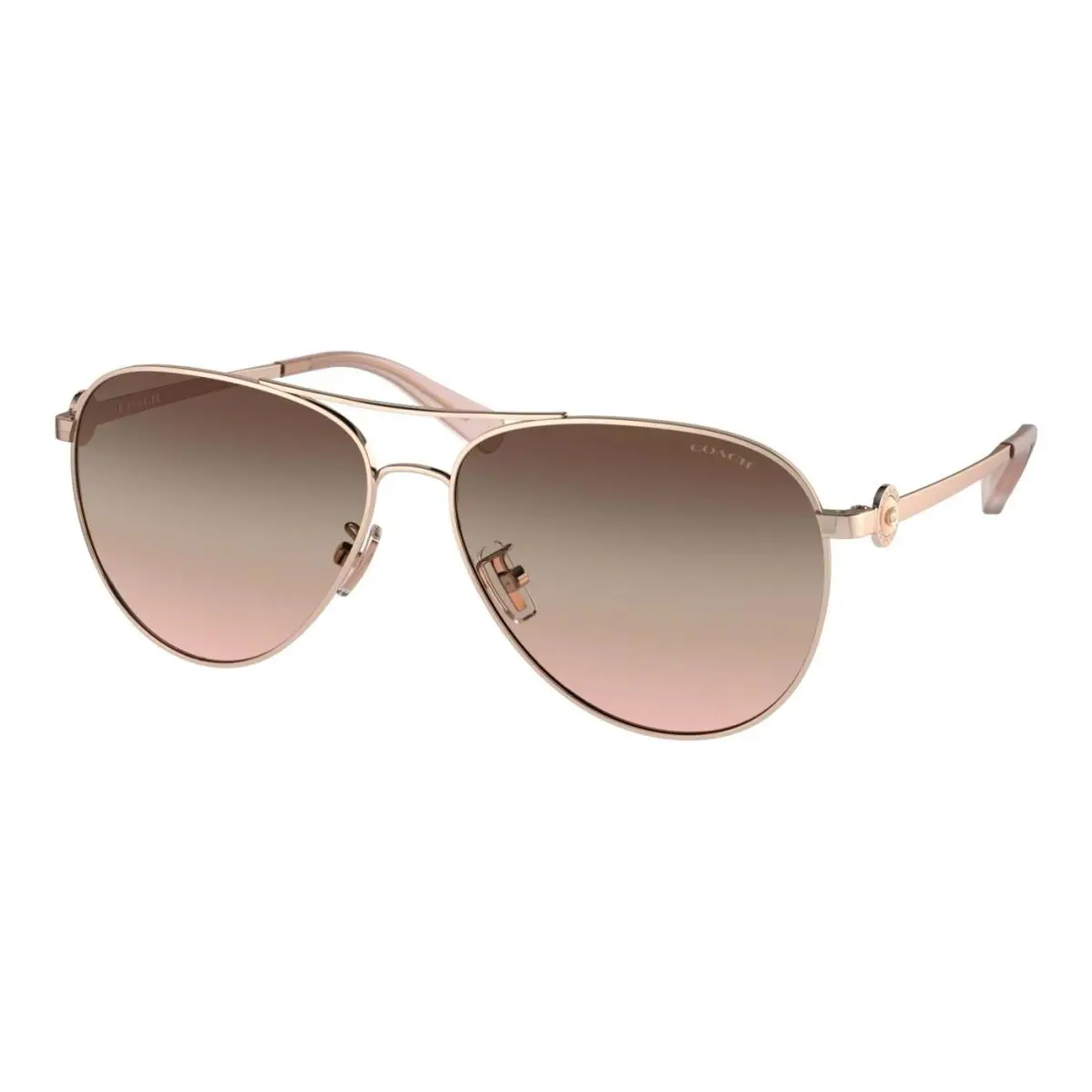Coach HC7128 9331U8 Rose Gold - Brown 58mm Sunglasses / /