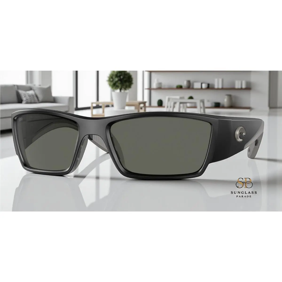 Costa Del Mar 6S9109 910904 Corbina Pro Black Gray Polarized 61 Men`s Sunglasses - Frame: Matte Black, Lens: Gray 580g