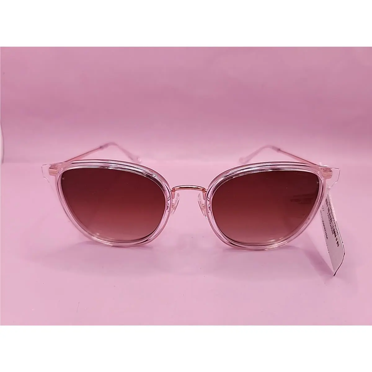 Coach HC7135 Women`s Metal Frame Sunglasses Rose Gold/crystal 54-20-140