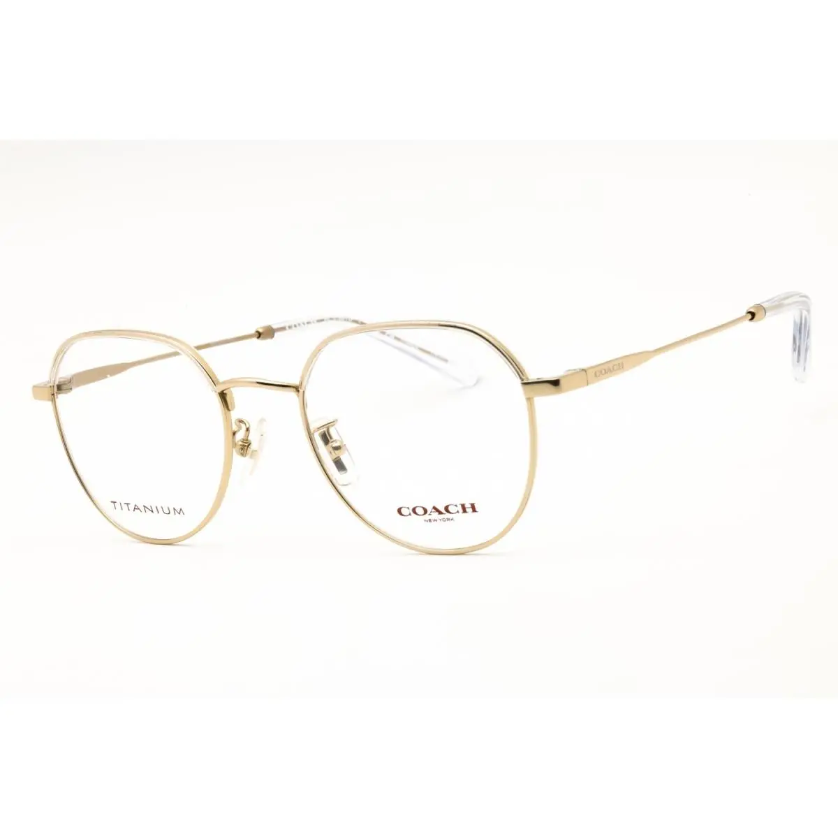 Coach HC5188TD 9464 Eyeglasses Shiny Light Gold Frame 51mm