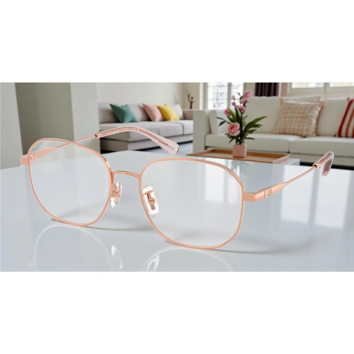Coach HC5187D 9407 Shiny Rose Gold Demo Lens 54 mm Women`s Eyeglasses