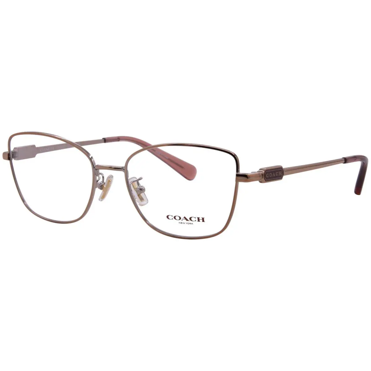 Coach HC5147 9331 Eyeglasses Women`s Shiny Rose Gold Full Rim Cat Eye 53mm