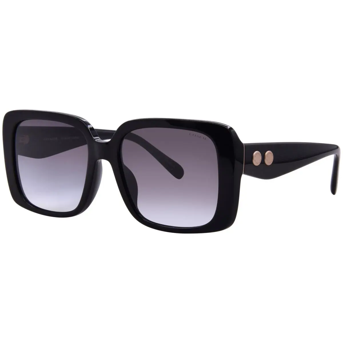 Coach CAD54 HC8424UF 50023C Sunglasses Women`s Black/grey Gradient 56mm