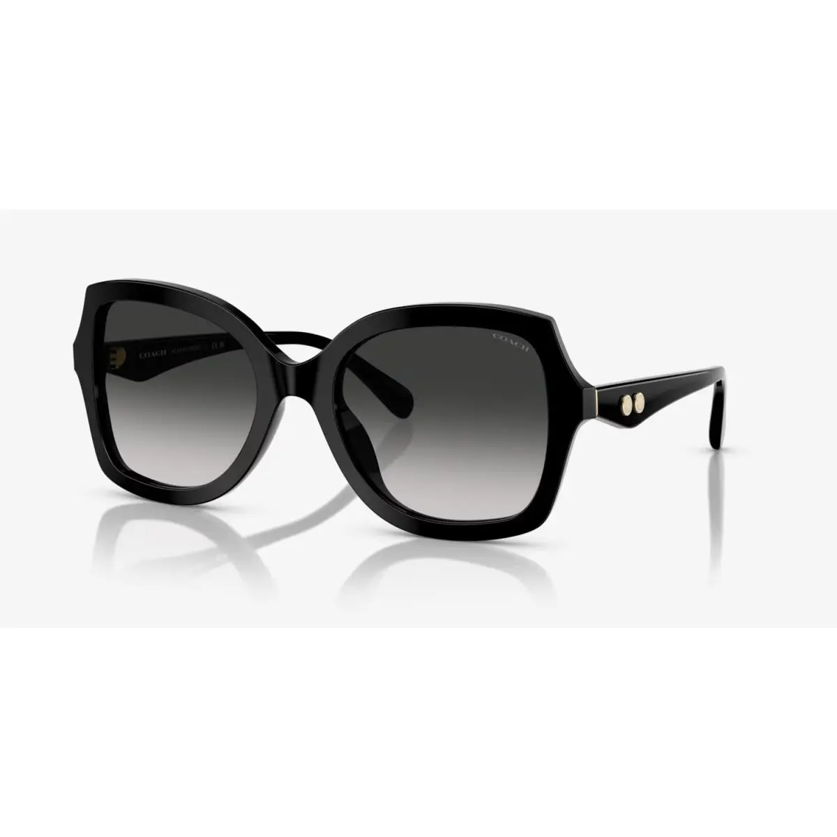 Coach HC8410U 80023C Black - Grey 56mm Sunglasses / /