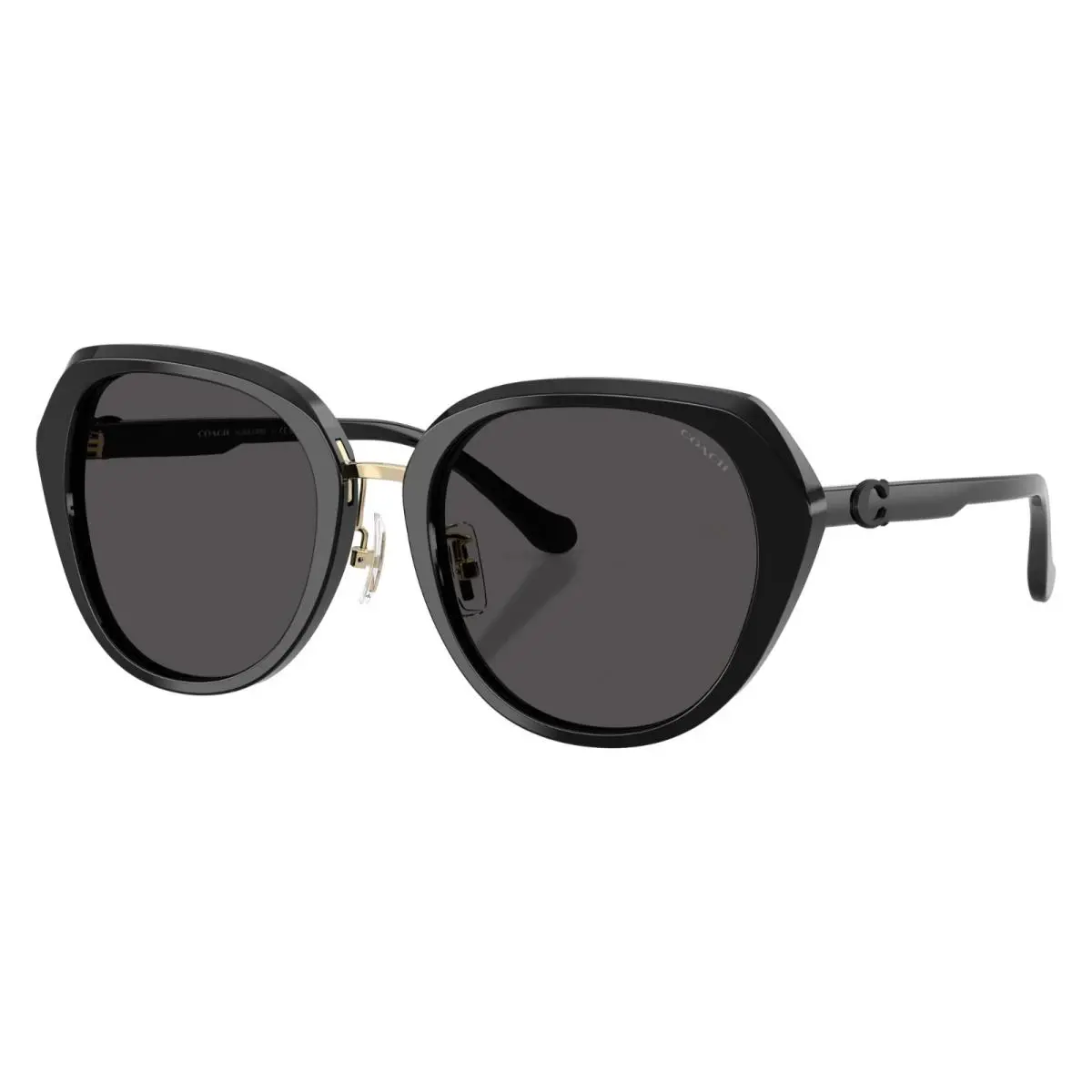 Coach HC8436 500287 Black - Grey 55mm Sunglasses / /
