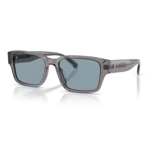 Coach HC8441U 553772Transparent Grey - Light Blue 55mm Sunglasses /